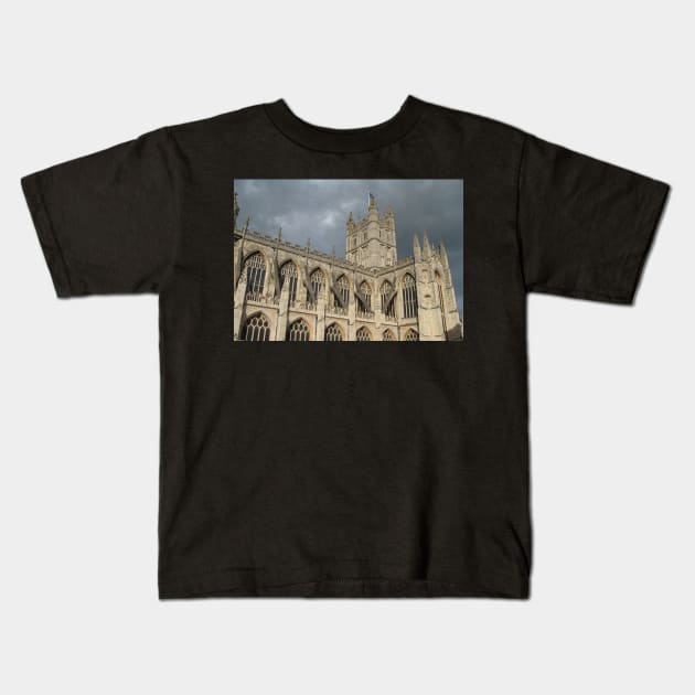 Bath Abbey Kids T-Shirt by ARTISTWERQ